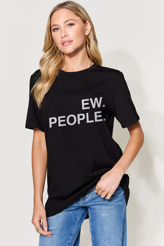 EW. PEOPLE Graphic Round Neck T-Shirt