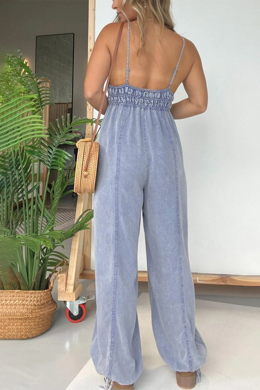 Found you Spaghetti Strap Jumpsuit with Pockets