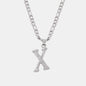 Titanium Steel Letter Pendant Necklace