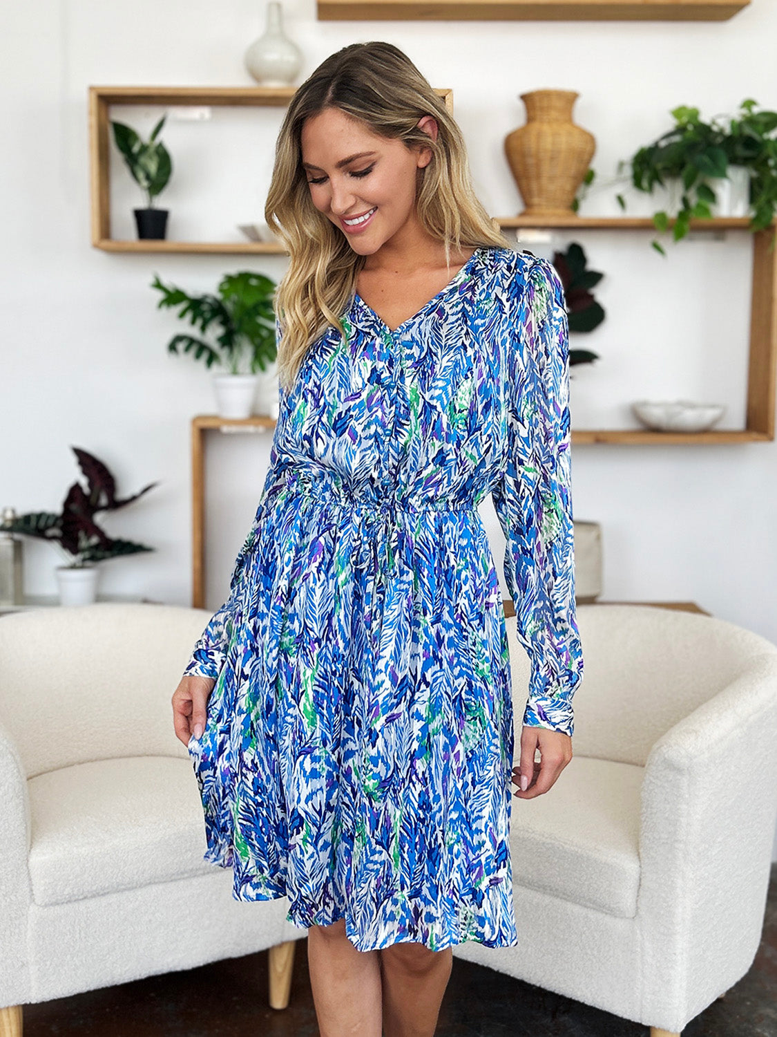 Double Take Long Sleeve Dress