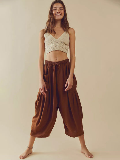 Wide Leg Pants with Pockets