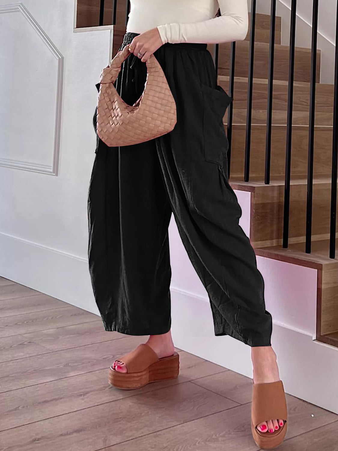 Wide Leg Pants with Pockets