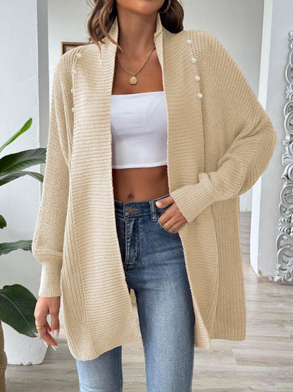 Darling Dear Open Front Long Sleeve Cardigan