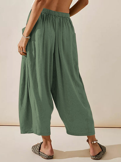 Wide Leg Pants with Pockets