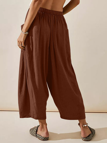 Wide Leg Pants with Pockets