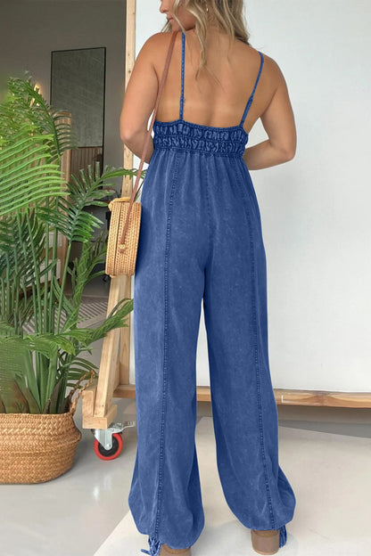 Found you Spaghetti Strap Jumpsuit with Pockets