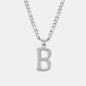 Titanium Steel Letter Pendant Necklace