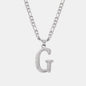 Titanium Steel Letter Pendant Necklace