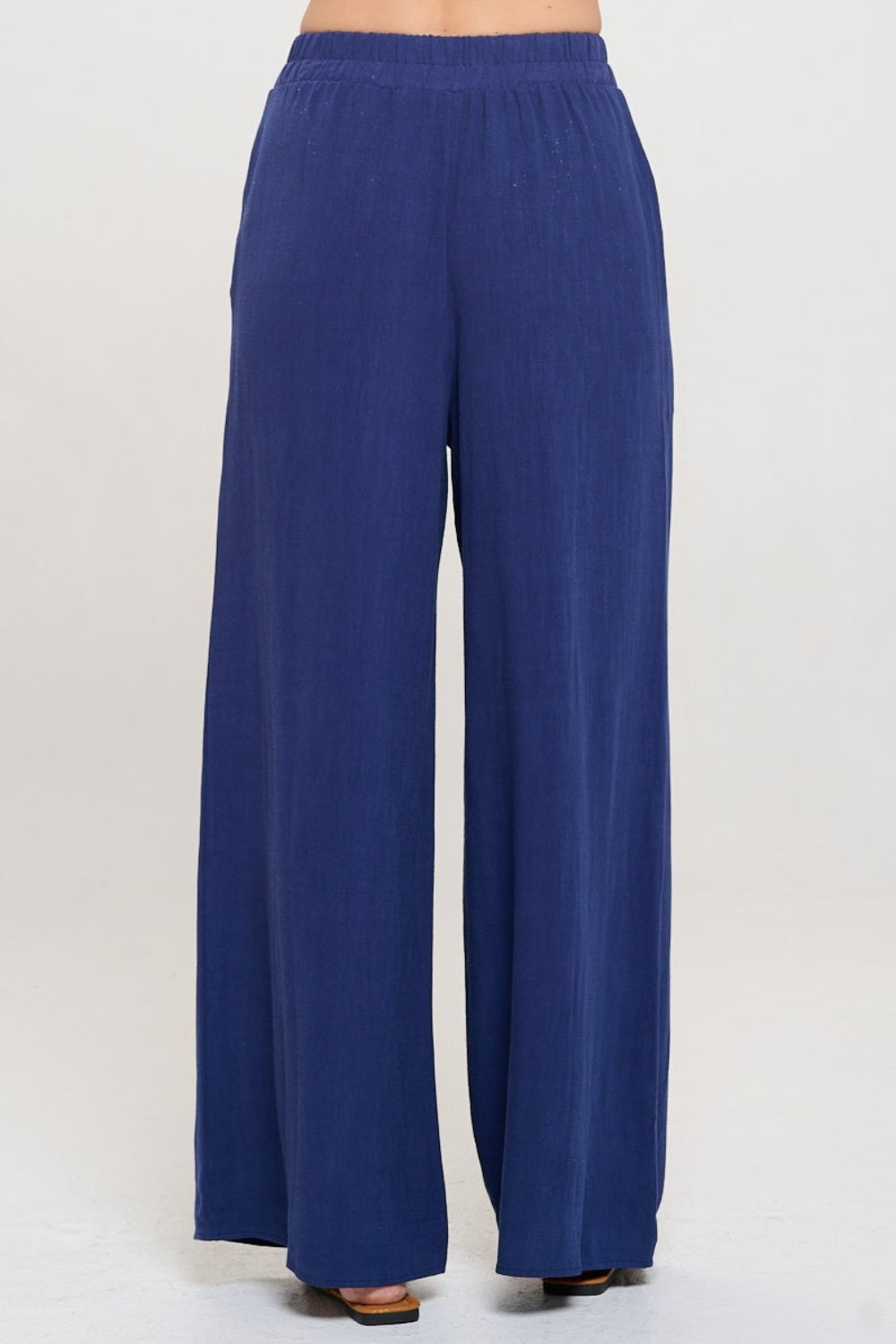 Linen Wide Leg Pants with Pockets