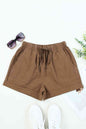 Drawstring Elastic Waist Pocket Shorts