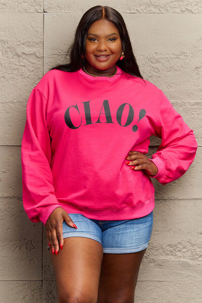 CIAO！Round Neck Sweatshirt