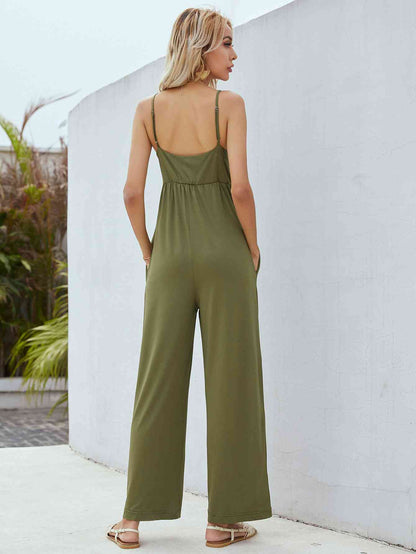 Adjustable Spaghetti Strap Jumpsuit