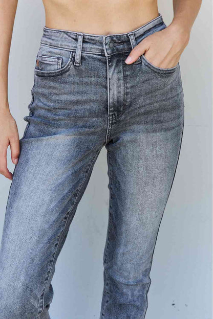 Judy Blue Racquel High Waisted Stone Wash Slim Fit Jeans