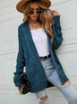 On The Go Open Front Dropped Shoulder Longline Cardigan