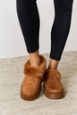 Footwear Furry Chunky Platform Ankle Boots