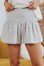 Smocked Waist Culotte Shorts