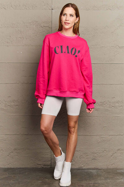 CIAO！Round Neck Sweatshirt