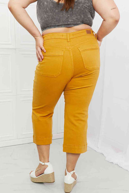 Judy Blue Jayza Straight Leg Cropped Jeans