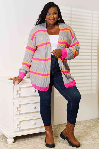 Ribbed Long Sleeve Cardigan