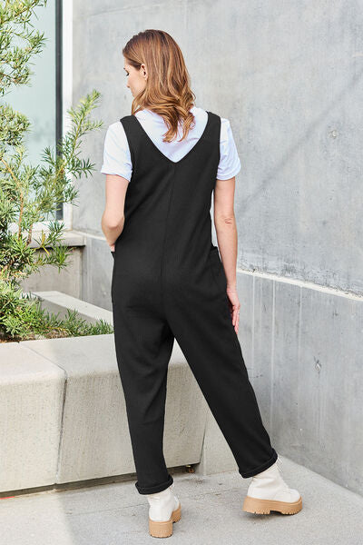 Sleeveless Straight Jumpsuit