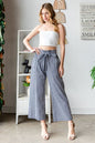 High Waist Tied Wide Leg Pants