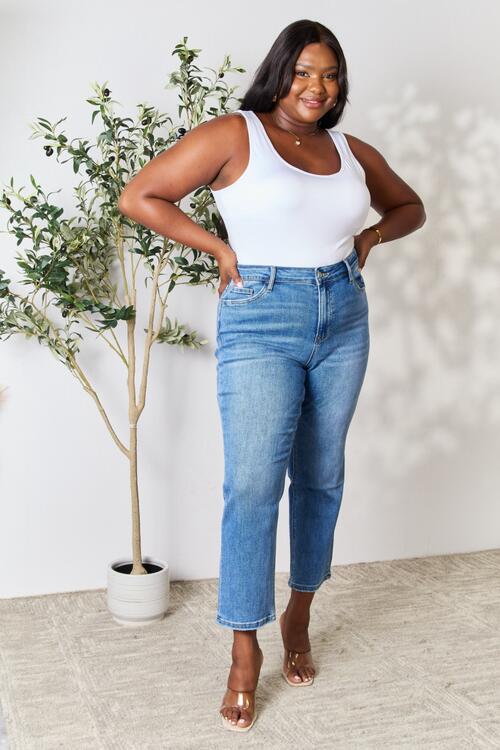 High Waist Straight Jeans