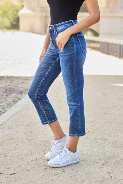 High Waist Straight Jeans