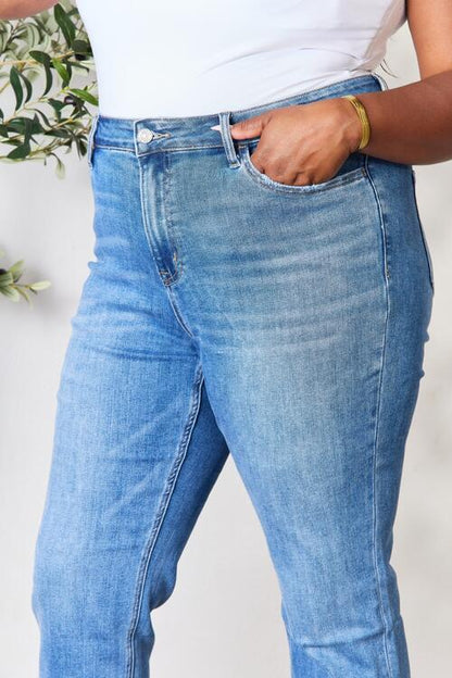 High Waist Straight Jeans