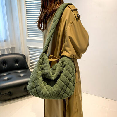 Corduroy Medium Shoulder Bag