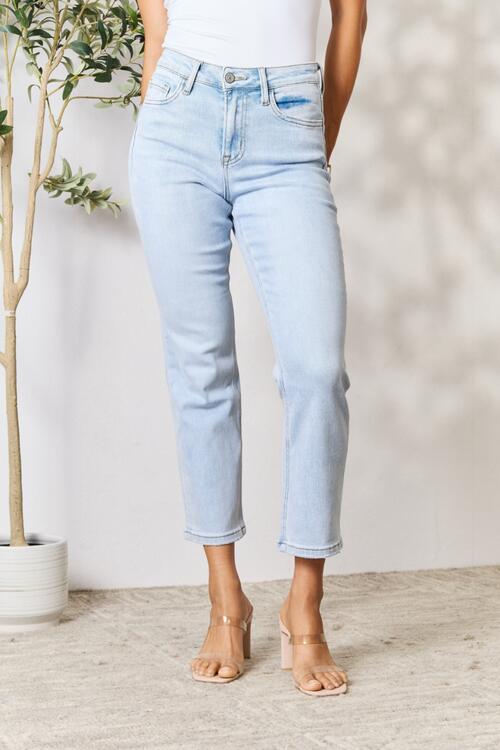 High Waist Straight Jeans