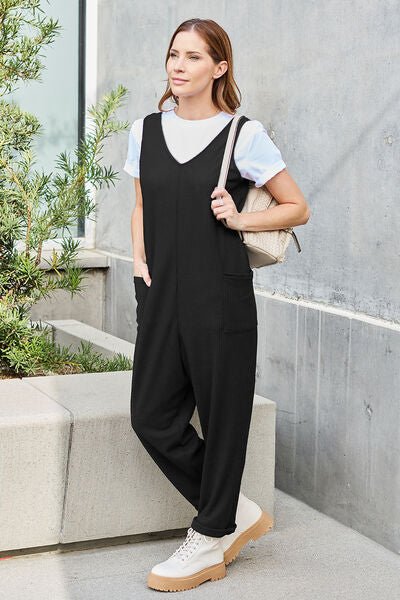 Sleeveless Straight Jumpsuit