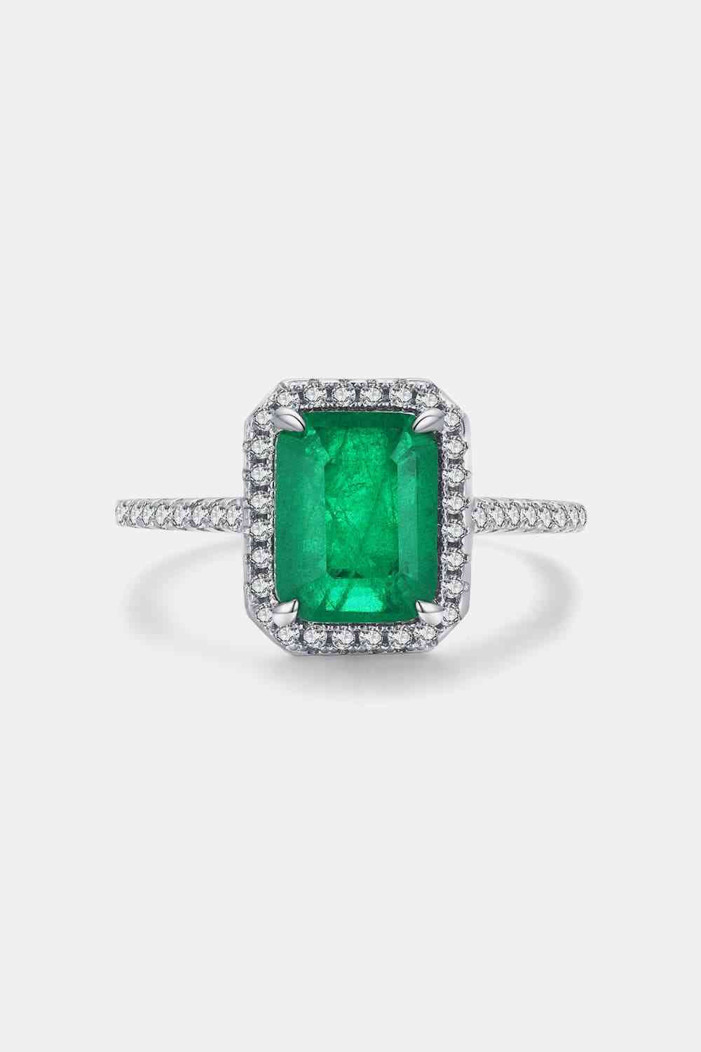 Rectangle Shape Tourmaline Ring