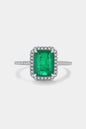 Rectangle Shape Tourmaline Ring