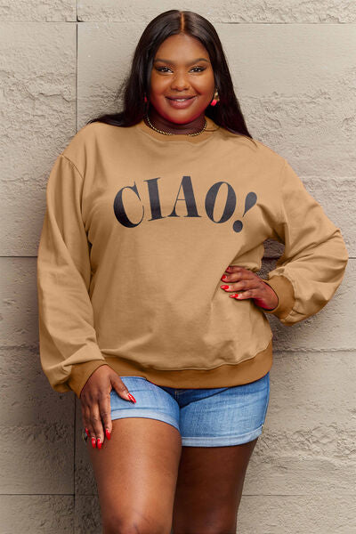 CIAO！Round Neck Sweatshirt