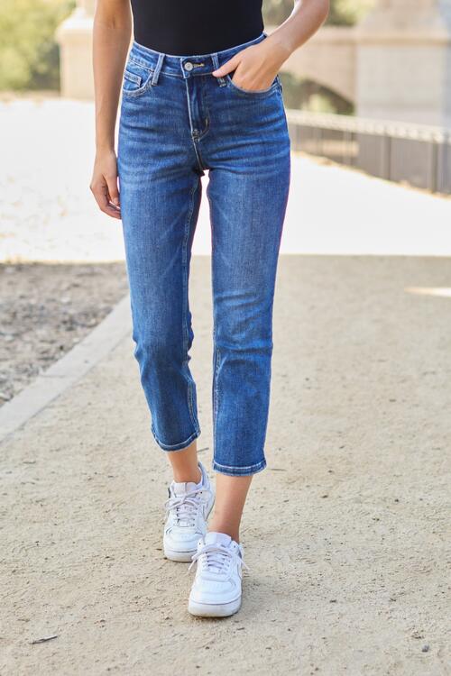 High Waist Straight Jeans