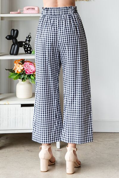 High Waist Tied Wide Leg Pants