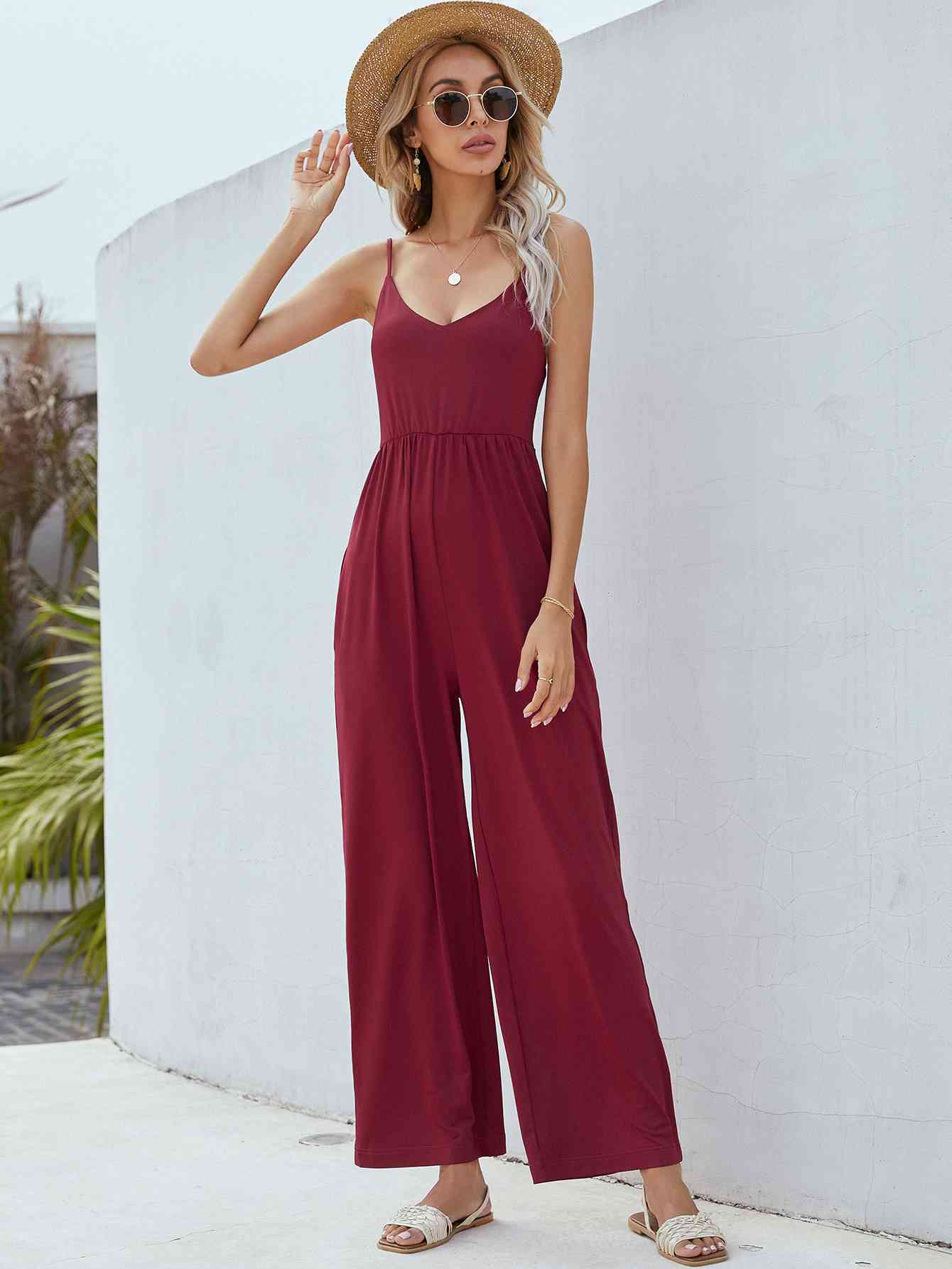 Adjustable Spaghetti Strap Jumpsuit