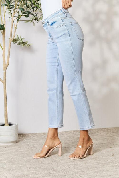 High Waist Straight Jeans