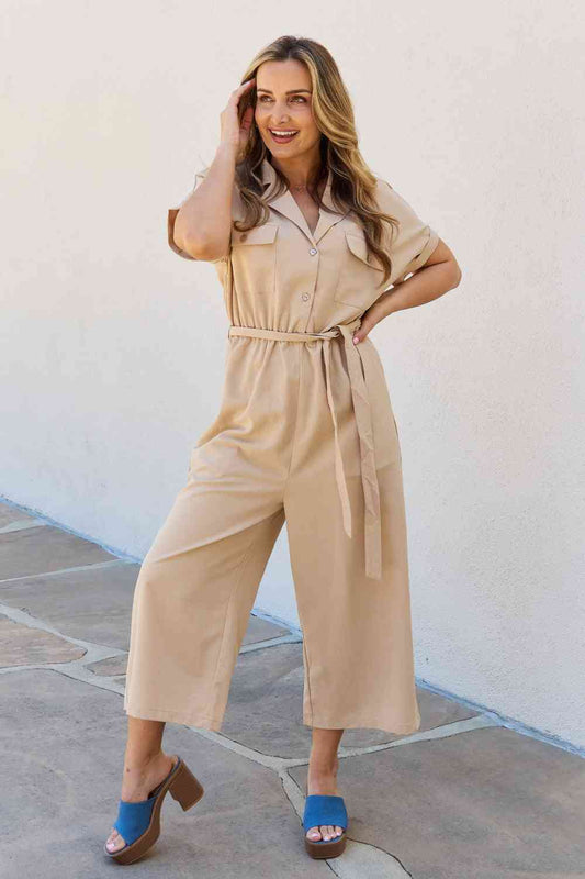 All In One Solid Jumpsuit