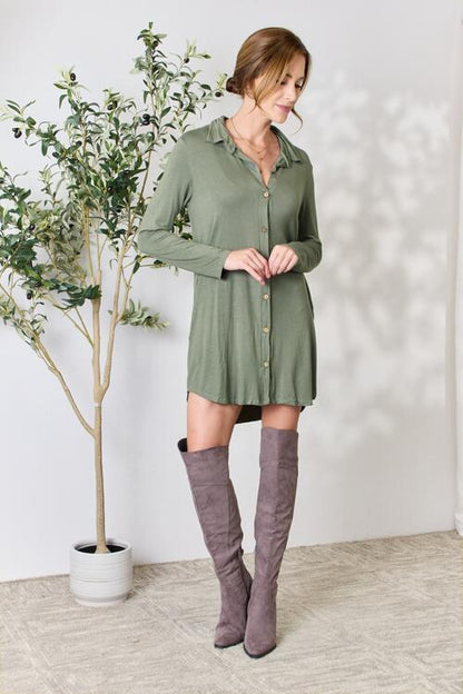 Button Down Shirt Dress