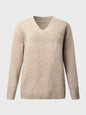 Soft Embrace V-Neck Long Sleeve Knit Top