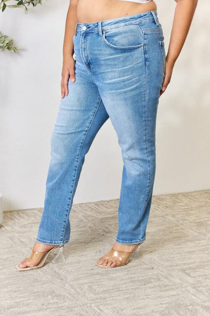 RISEN Mid Rise Skinny Jeans