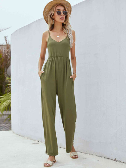 Adjustable Spaghetti Strap Jumpsuit