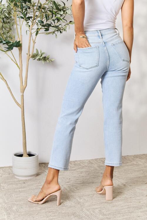 High Waist Straight Jeans