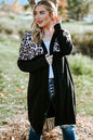 Open Front Dropped Shoulder Cardigan