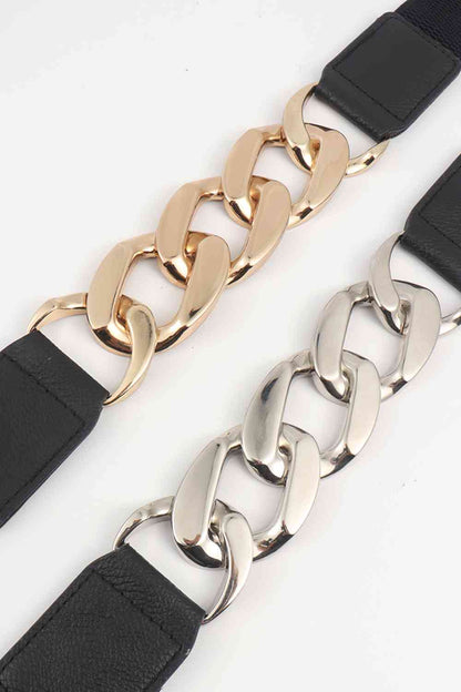 Chain Detail Elastic Belt