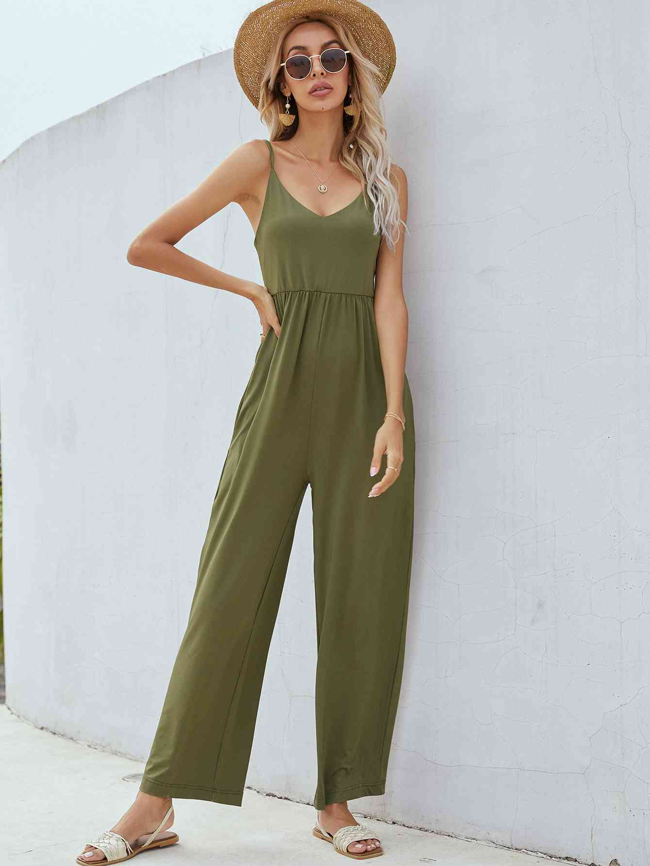 Adjustable Spaghetti Strap Jumpsuit