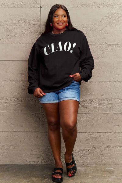 CIAO！Round Neck Sweatshirt