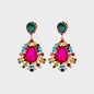 Teardrop Shape Rhinestone Alloy Dangle Earrings