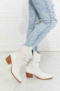 Better in Texas Scrunch Cowboy Boots in White